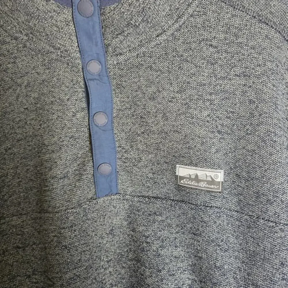 Eddie‎ Bauer Pullover-Gray/Blue-Men's L